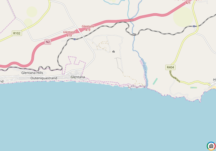 Map location of Glentana